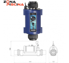 Calentador nano de titanio para piscinas spas jacuzzi