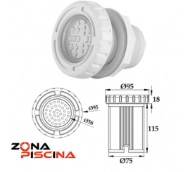 Mini Proyector / Foco led mini 5 W. para piscinas y otros.