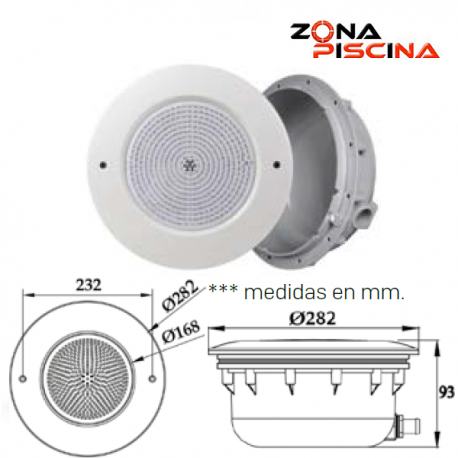 Proyector / Foco de nicho Led Blanco o Rgb para piscinas