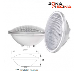 Lampara / bombilla PAR56 blanco para proyector con nicho de piscina