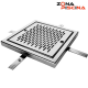Rejilla drenaje cuadrada acero inoxidable aisi 316 de piscina