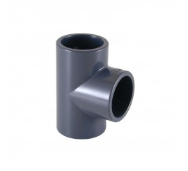 Te para encolar HEMBRA PVC para depuradora de piscina