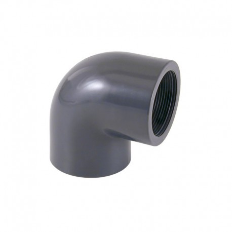 Codo hembra encolar - hembra roscar  PVC piscina