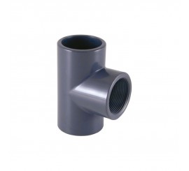Te hembra PVC roscar - encolar para depuradora piscina