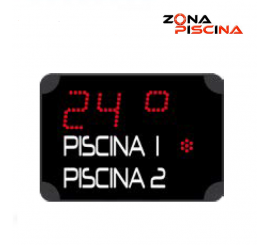 Reloj digital doble temperatura alterna de centros deportivos, piscina