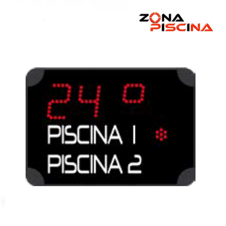 Reloj digital doble temperatura alterna de centros deportivos, piscina