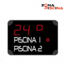 Reloj digital doble temperatura alterna de centros deportivos, piscina
