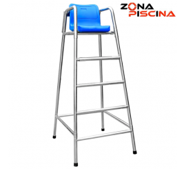 Silla socorrista inoxidable para clubs acuáticos, piscinas publicas