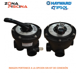 Válvula selectora Variflo lateral 6  vías Kripsol / Hayward