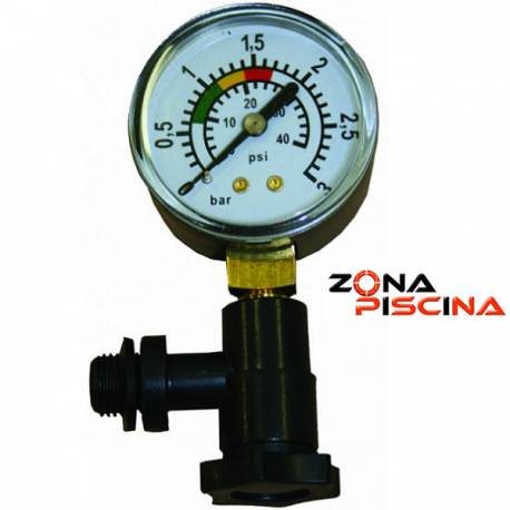 Manometro para filtro piscinas lateral / trasero