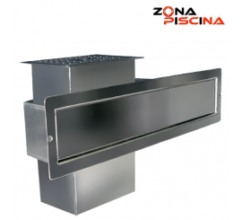 Skimmer boca ancha fabricado en acero inoxidable AISI 316 para piscina