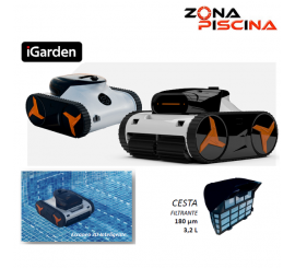Limpiafondos robot piscinas inverx serie N40 bateria, sin cables