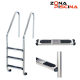 Escalera serie estándar acero inox. aisi 304 para piscina