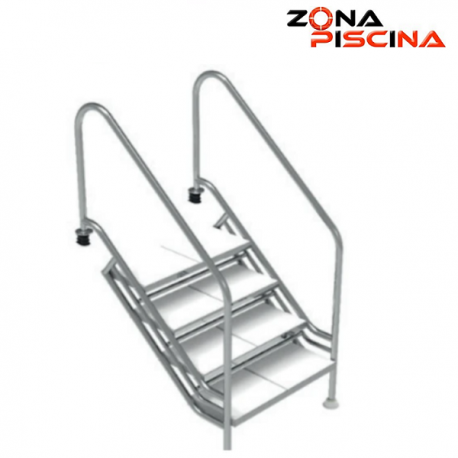 Escalera de facil acceso para piscina AISI 316 normativa