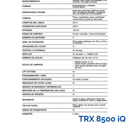 Robot Limpiafondos Zodiac Vortrax TRX 8500 iQ piscinas
