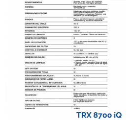 Robot Limpiafondos Zodiac Vortrax TRX 8700 iQ piscinas