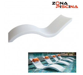 Tumbona diseño de resina para piscinas, spas