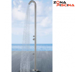 Ducha piscina de dise&ntilde;o con entrada de agua caliente / fria aisi-316L
