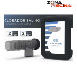 Clorador salino para piscinas privadas de Ion pure salt