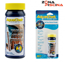 Bote tiras de análisis de sal para el agua de las piscinas