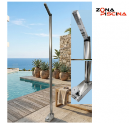 Ducha para piscina inoxidable aisi316L calidad marina con pedal