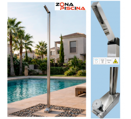 Ducha para piscina inoxidable aisi316L calidad marina con pedal