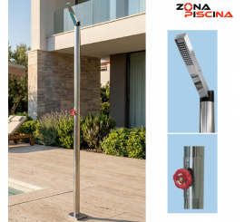 Ducha maneta giratoria para piscinas en inox. aisi316L calidad marina