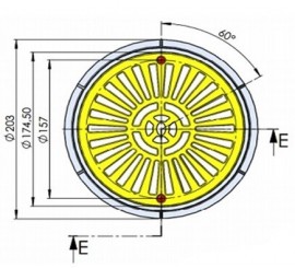 Recambio / Repuesto rejilla circular para sumidero ASTRALPOOL piscinas