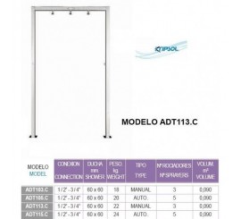 Arco de ducha TETRA KRIPSOL para piscinas