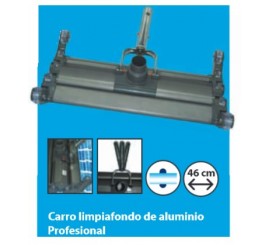 Carro limpiafondos para piscinas aluminio profesional